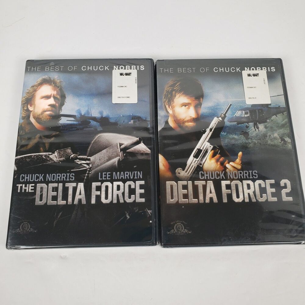 The Best of Chuck Norris - The Delta Force 1 & 2 DVDs NEW Factory SEALED